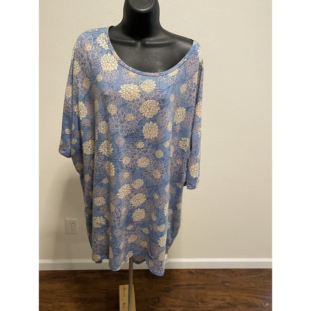LulaRoe Womens Size XL Tunic Top Oversized Floral Hi-Low